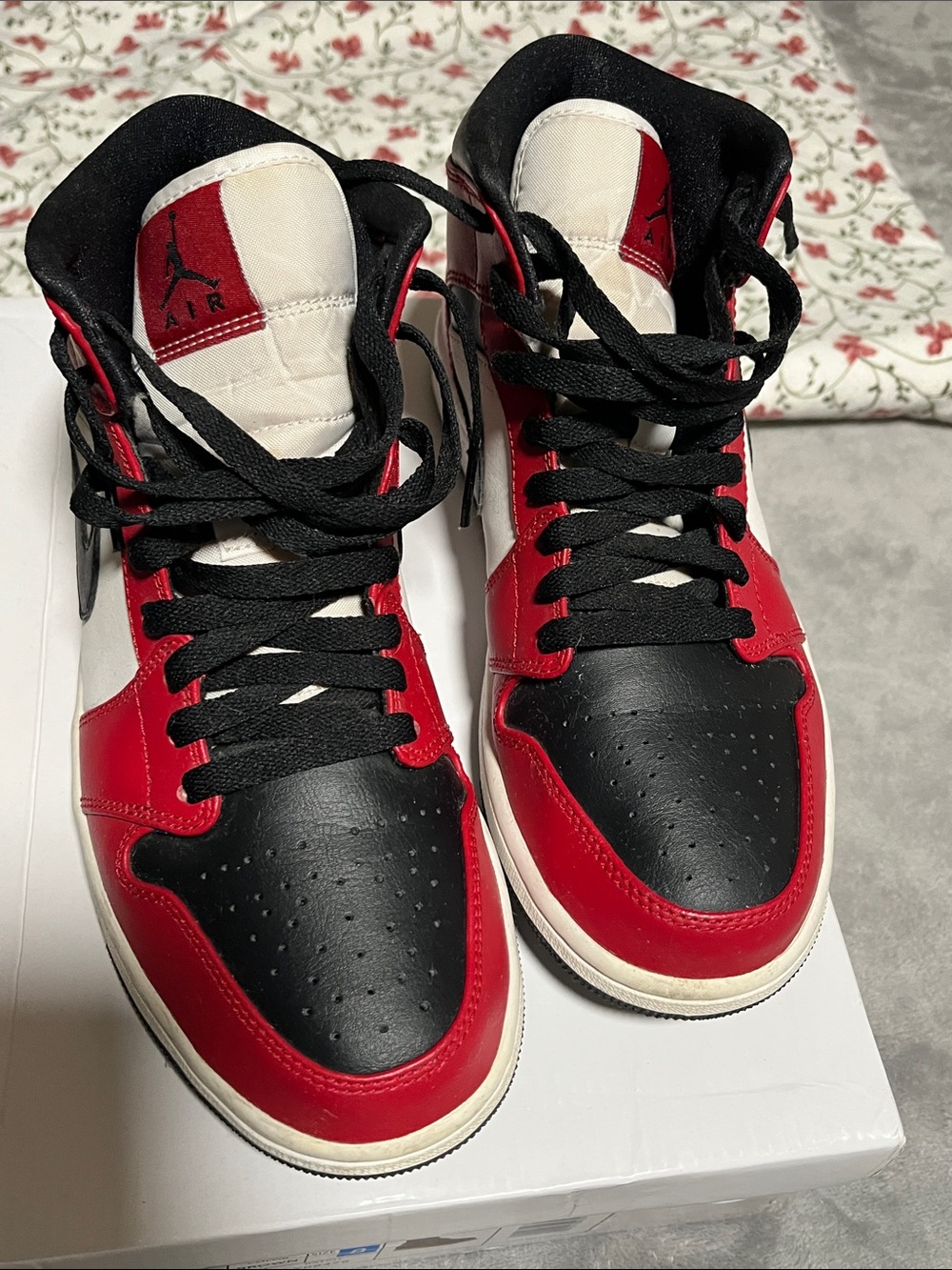Jordan Men’s Sneakers in Black, Red & White NO BOX